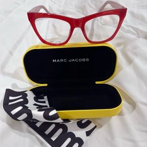 Marc Jacobs Vibrant Red Glasses